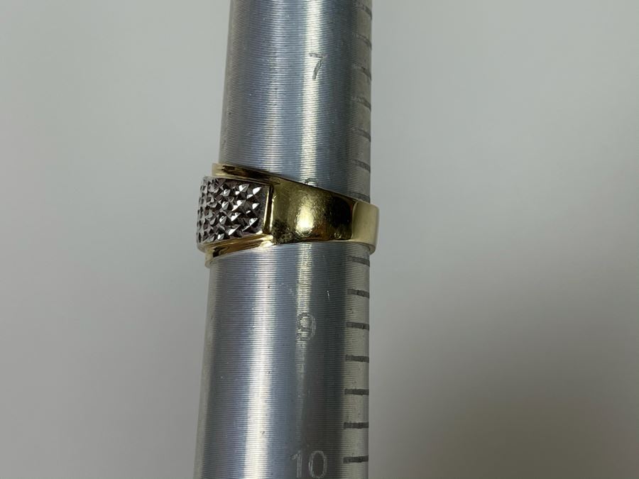 14K Gold Ring Size 8 2.9g [Photo 11]
