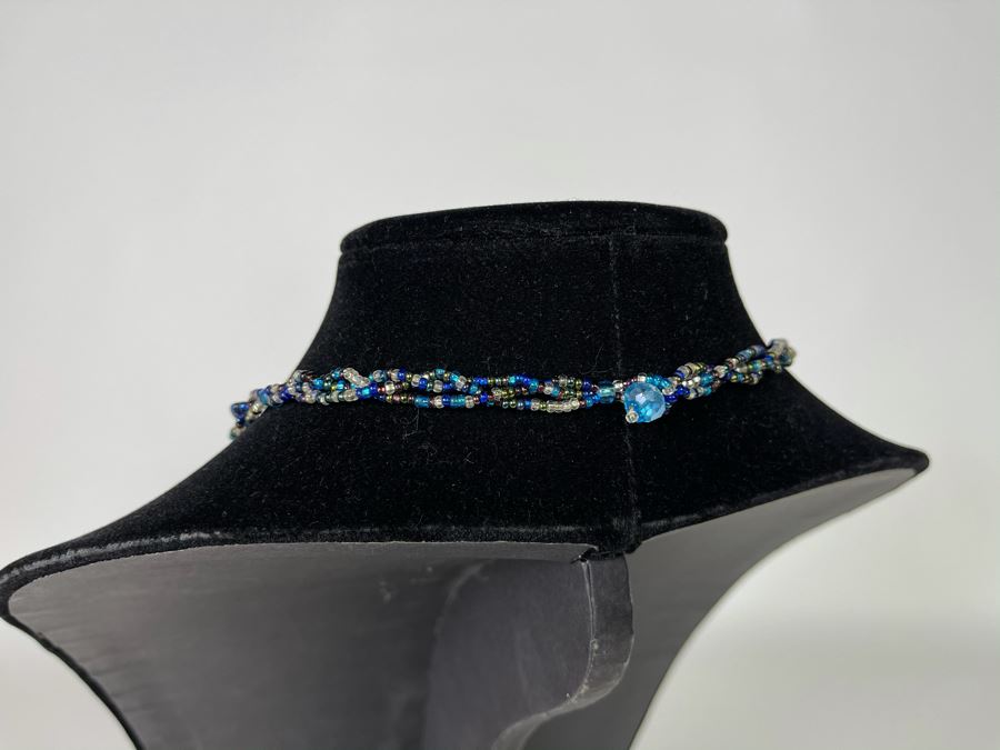 Hand Beaded Hummingbird Necklace 23L [Photo 9]