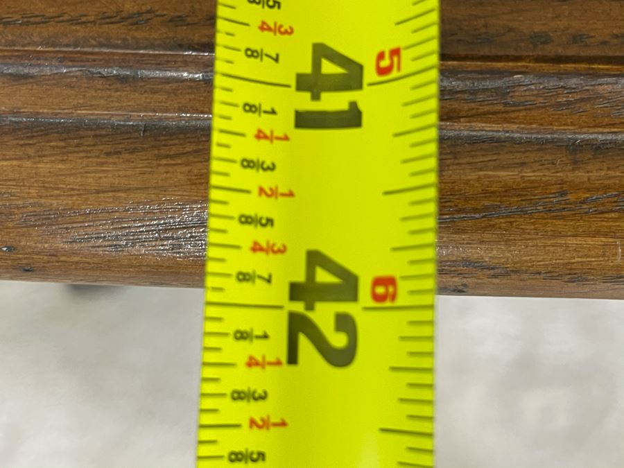 Antique French Dining Table With Parquetry Geometric Top - Has Two 18' Leaves - 76W (W/O Leaf) X 42D X 29.5H [Photo 15]