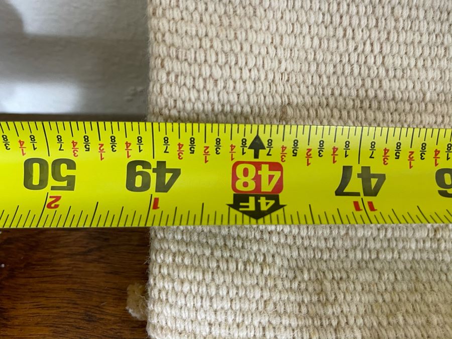 William Roberson Vintage 1977 Hand Knotted Woven Art Rug Wall Decor Signed Titled 'Poppies I' 49 X 55 [Photo 7]