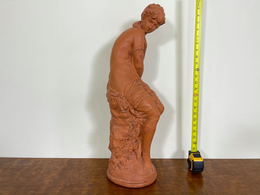 Mathurin Moreau (1822-1912) Terracotta Sculpture 'Spring' [Photo 4]