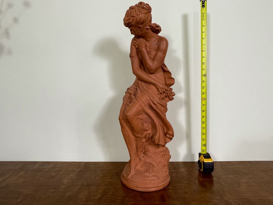 Mathurin Moreau (1822-1912) Terracotta Sculpture 'Spring' [Photo 13]