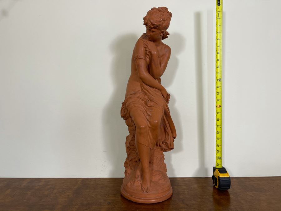Mathurin Moreau (1822-1912) Terracotta Sculpture 'Spring' [Photo 3]