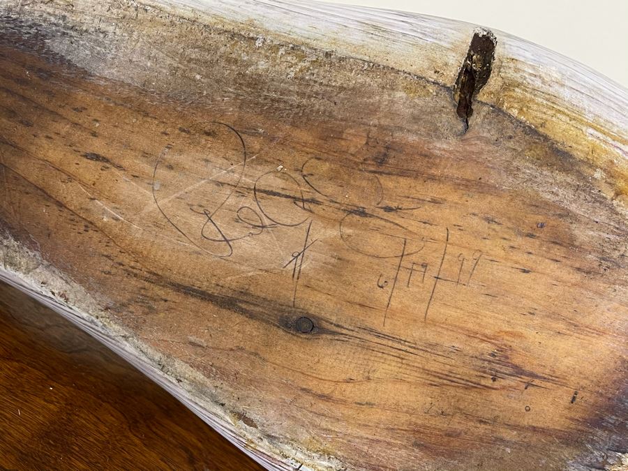 Signed Vintage 1999 Hand Carved Swan 31W X 9D X 13.5H [Photo 8]