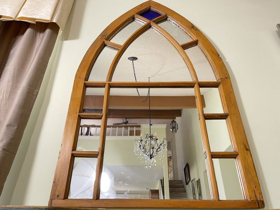 Antique Pine Wall Mirror 33W X 51H [Photo 3]