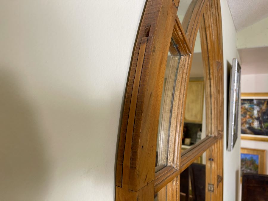 Antique Pine Wall Mirror 33W X 51H [Photo 4]