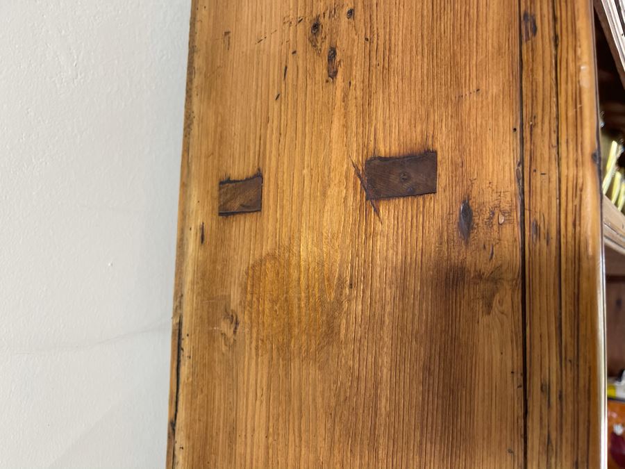 Reproduction Antique 1846 Pine China Cabinet [Photo 10]