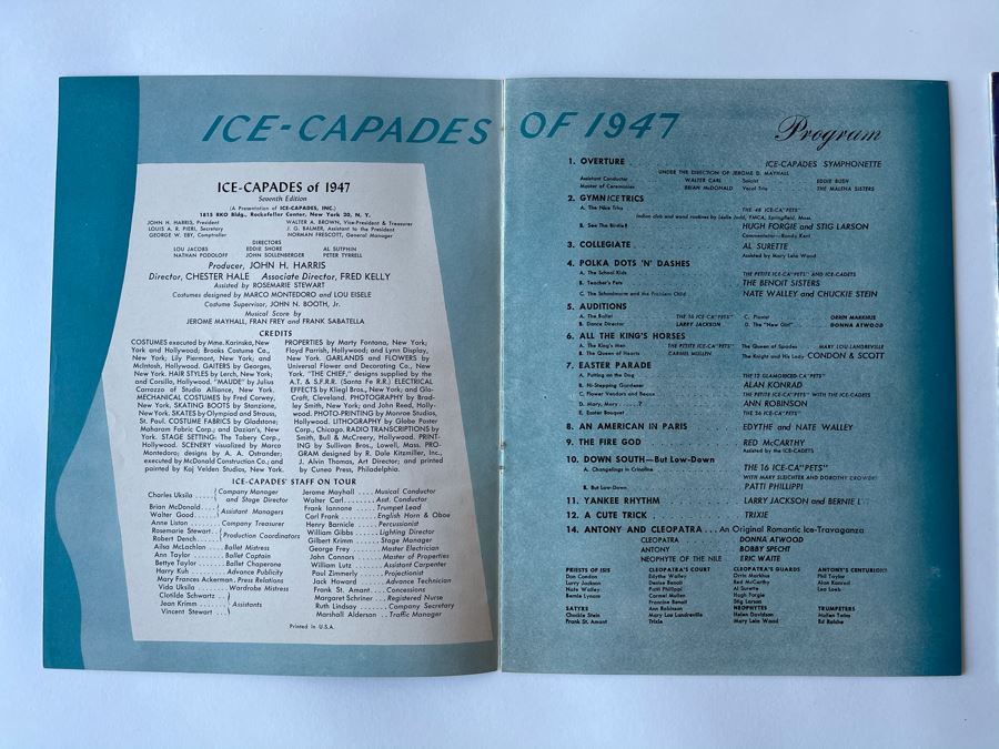 Vintage 1946 & 1947 Ice-Capades Ice Skating Programs [Photo 2]