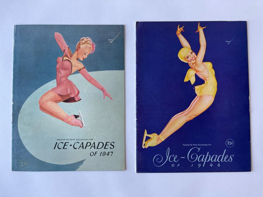 Vintage 1946 & 1947 Ice-Capades Ice Skating Programs