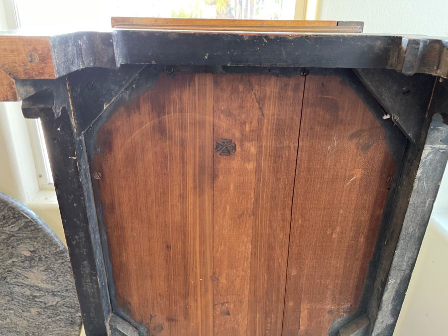 Antique Carved Wooden European Trunk Chest 'Welcome The Coming, Speed The Parting Gvest' 42W X 18D X 17H [Photo 29]