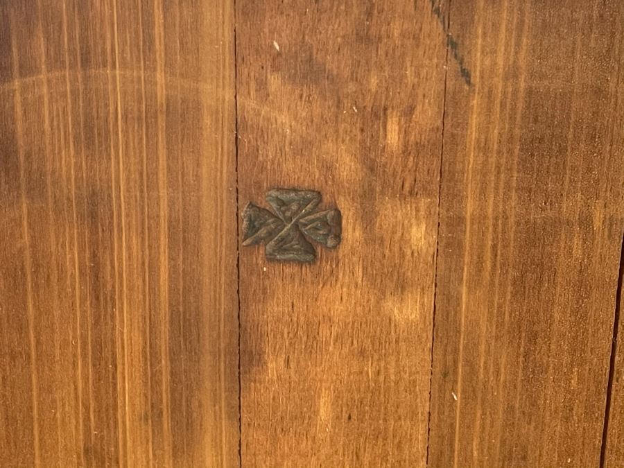 Antique Carved Wooden European Trunk Chest 'Welcome The Coming, Speed The Parting Gvest' 42W X 18D X 17H [Photo 30]