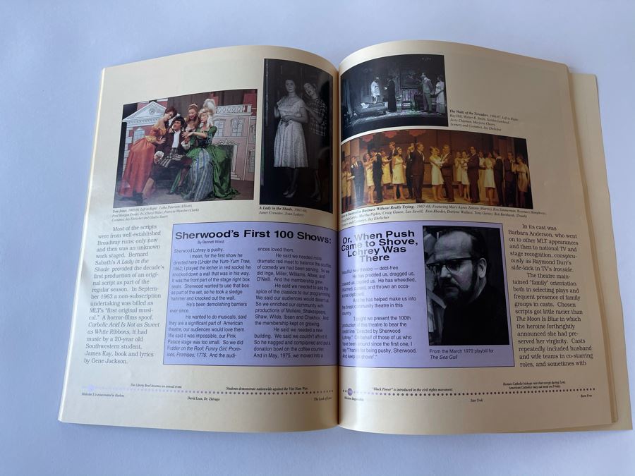 Theatre Memphis 75 Years Celebration Program Featuring Client And Memphis Theater Director Sherwood Lohrey [Photo 4]