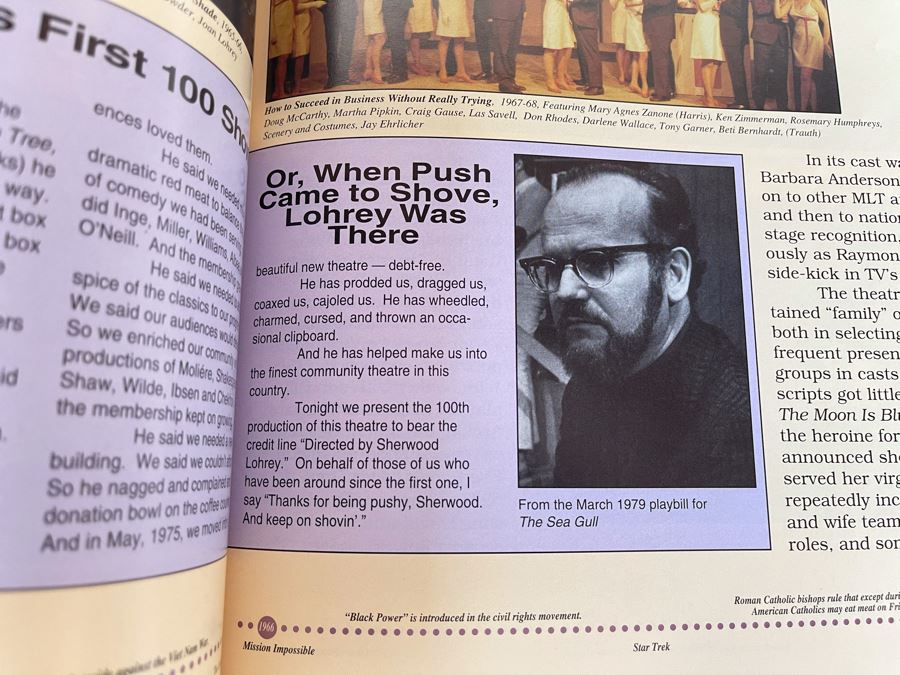 Theatre Memphis 75 Years Celebration Program Featuring Client And Memphis Theater Director Sherwood Lohrey [Photo 3]