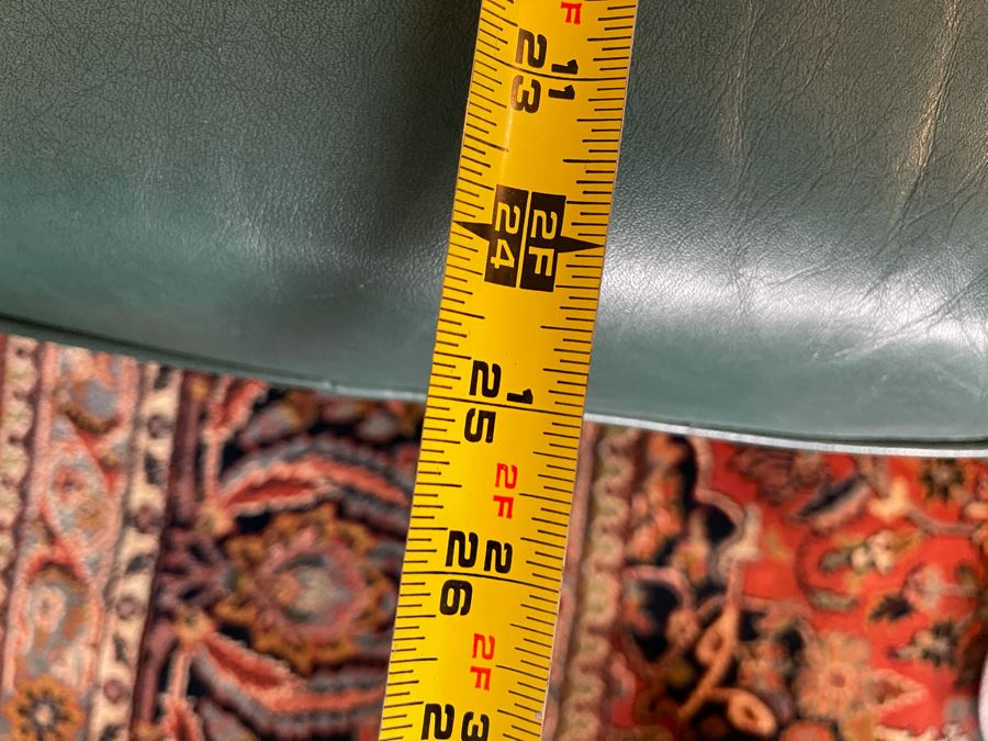 Hancock & Moore Finest Leather Sofa With Brass Nailheads - Comes With Matching Leather Ottoman 82W X 36D X 31H [Photo 12]