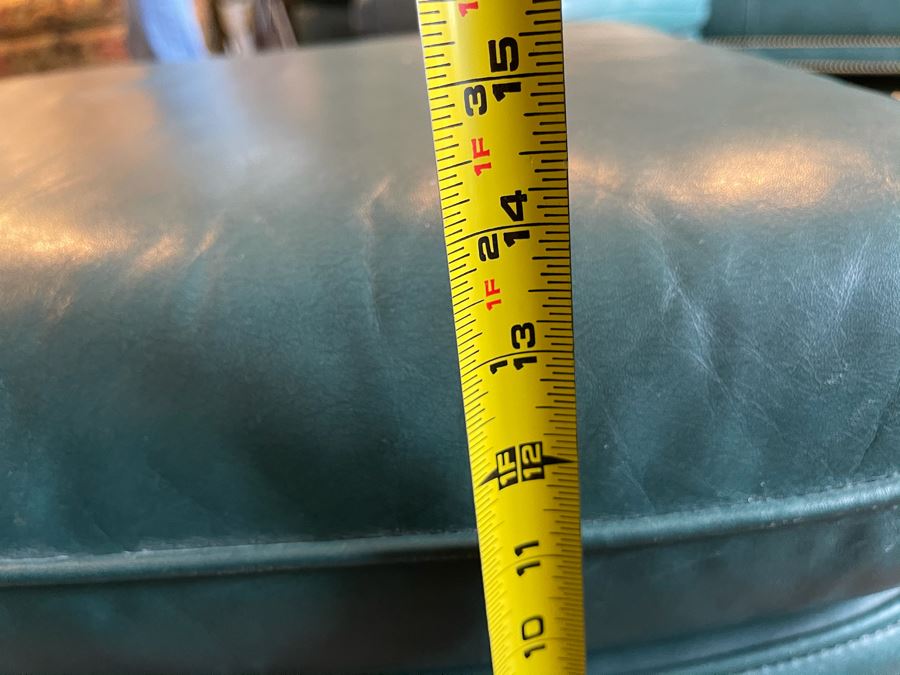 Hancock & Moore Finest Leather Sofa With Brass Nailheads - Comes With Matching Leather Ottoman 82W X 36D X 31H [Photo 14]