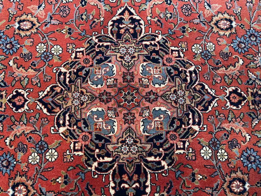 Vintage Hand Knotted Wool Persian Area Rug Apx 200 Knots Per Sq In - 71'W X 110'L [Photo 9]