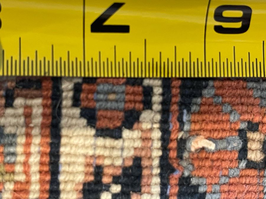 Vintage Hand Knotted Wool Persian Area Rug Apx 200 Knots Per Sq In - 71'W X 110'L [Photo 17]