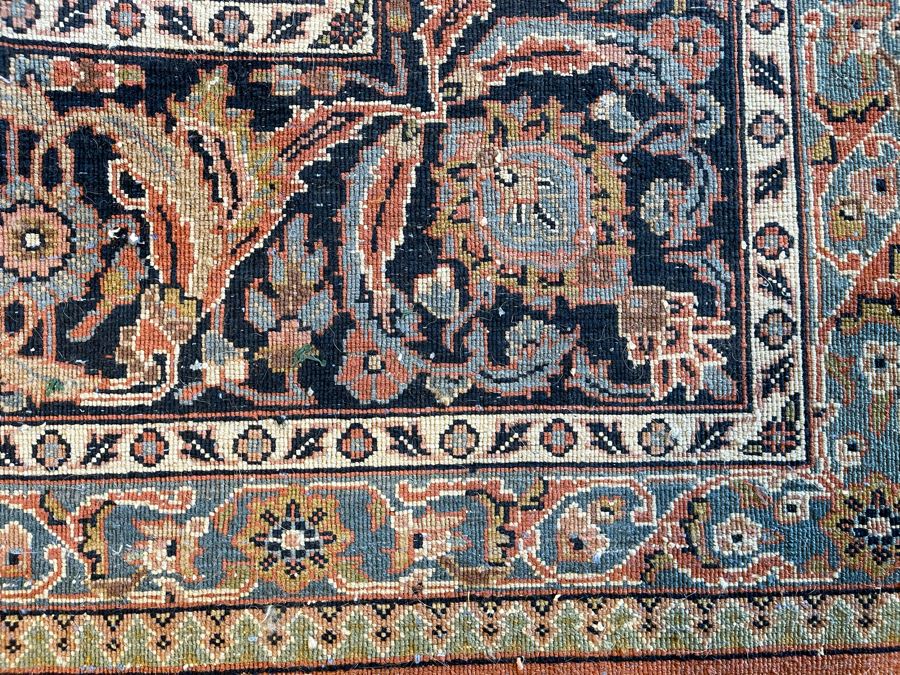 Vintage Hand Knotted Wool Persian Area Rug Apx 200 Knots Per Sq In - 71'W X 110'L [Photo 13]