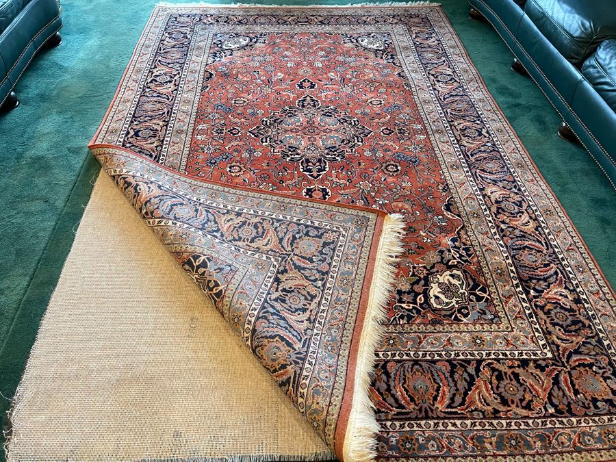 Vintage Hand Knotted Wool Persian Area Rug Apx 200 Knots Per Sq In - 71'W X 110'L [Photo 12]