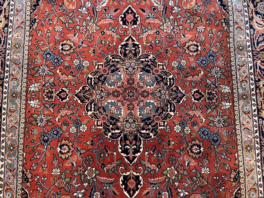Vintage Hand Knotted Wool Persian Area Rug Apx 200 Knots Per Sq In - 71'W X 110'L [Photo 8]