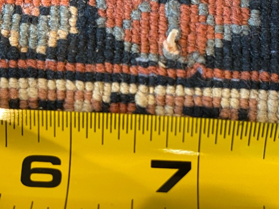 Vintage Hand Knotted Wool Persian Area Rug Apx 200 Knots Per Sq In - 71'W X 110'L [Photo 15]