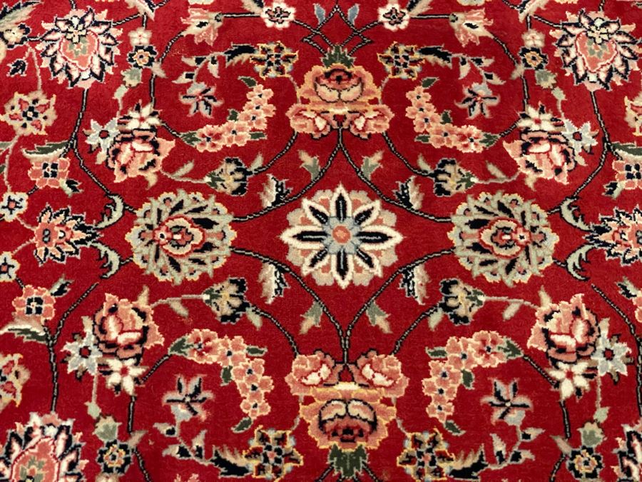 Vintage Hand Knotted Wool Persian Area Rug Apx 200 Knots Per Sq In - 68'W X 106'L [Photo 9]