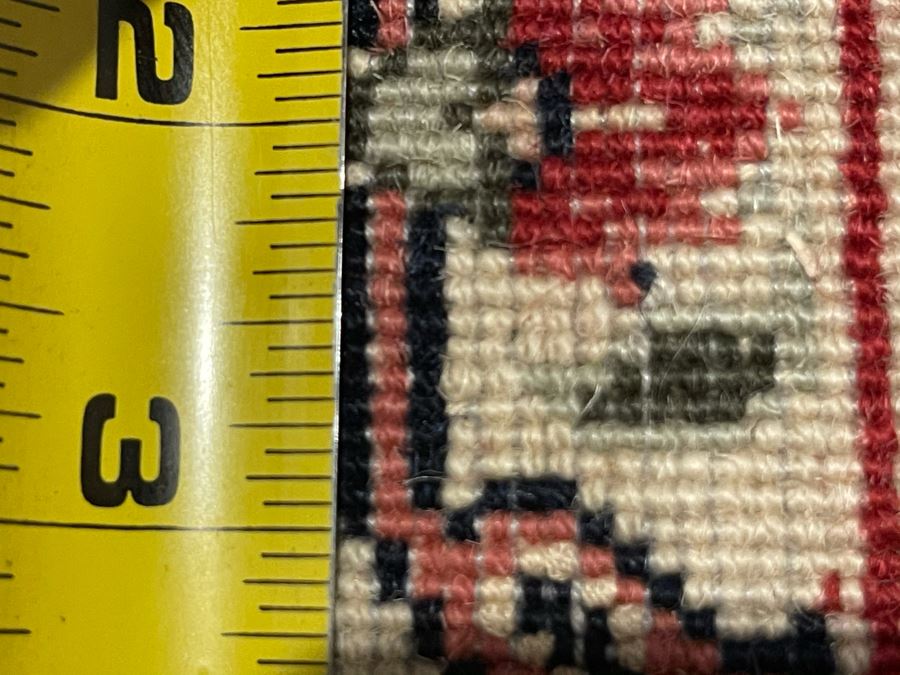 Vintage Hand Knotted Wool Persian Area Rug Apx 200 Knots Per Sq In - 68'W X 106'L [Photo 12]