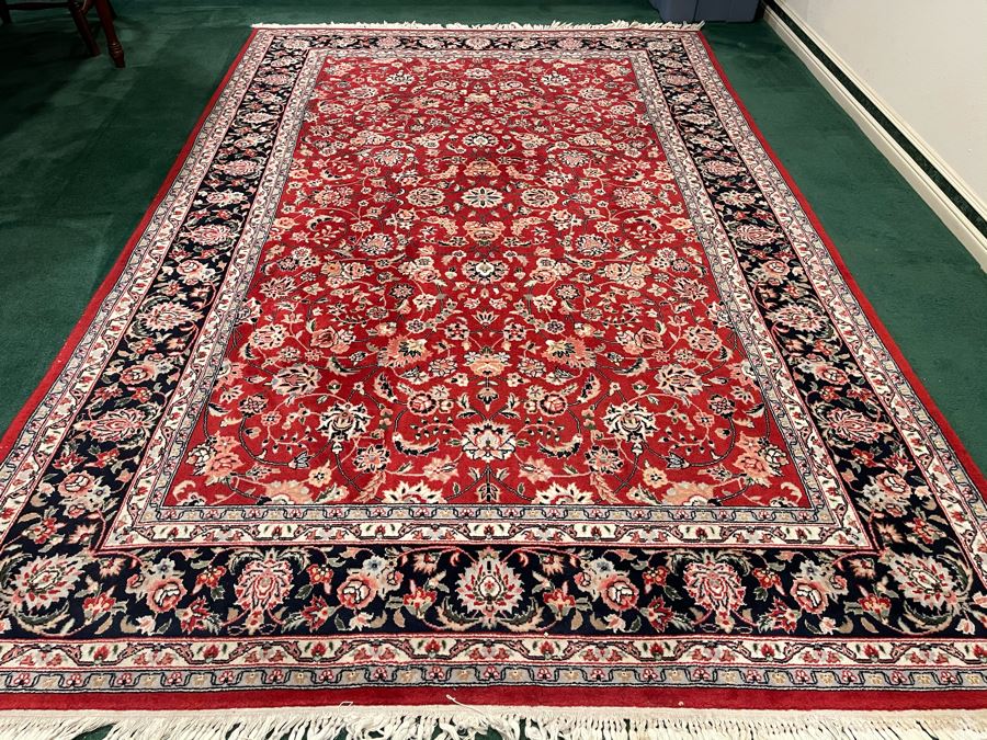 Vintage Hand Knotted Wool Persian Area Rug Apx 200 Knots Per Sq In - 68'W X 106'L [Photo 4]