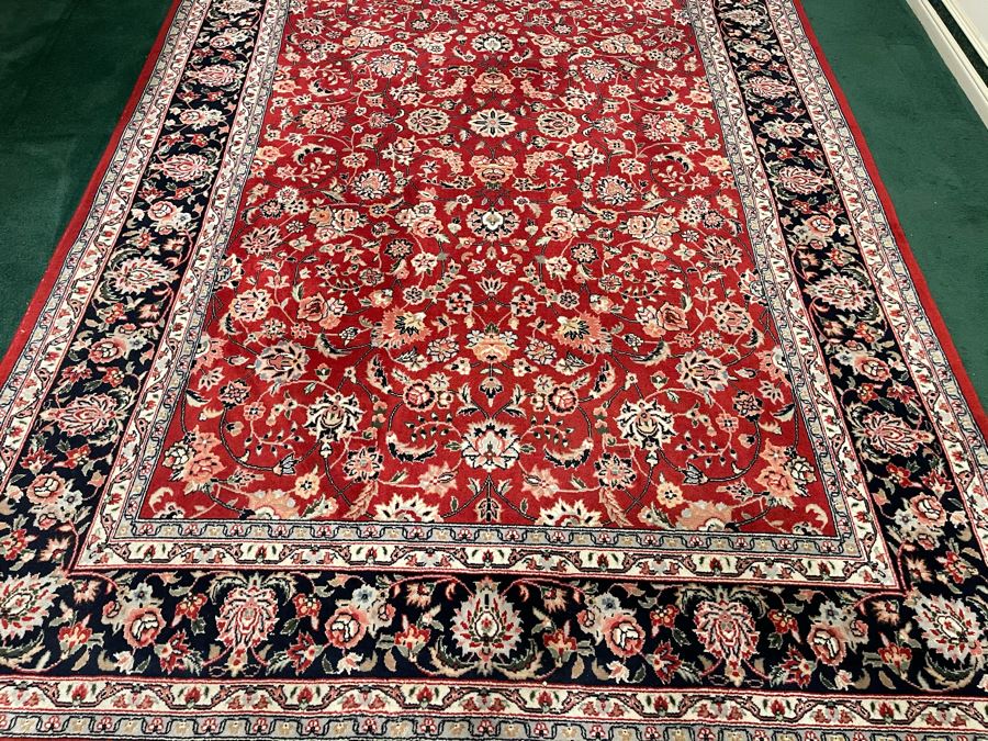 Vintage Hand Knotted Wool Persian Area Rug Apx 200 Knots Per Sq In - 68'W X 106'L [Photo 6]