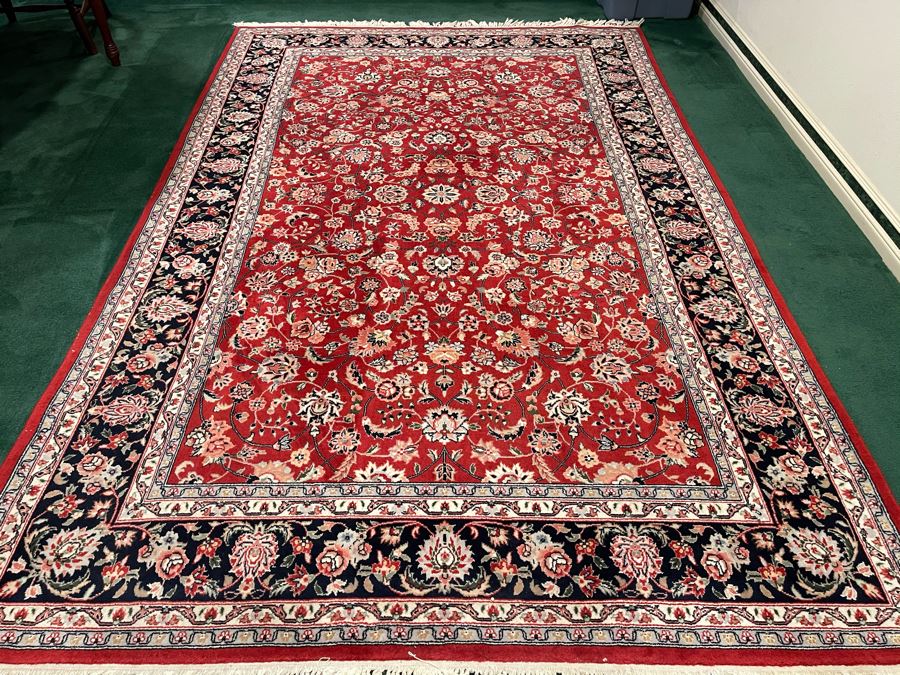 Vintage Hand Knotted Wool Persian Area Rug Apx 200 Knots Per Sq In - 68'W X 106'L [Photo 5]