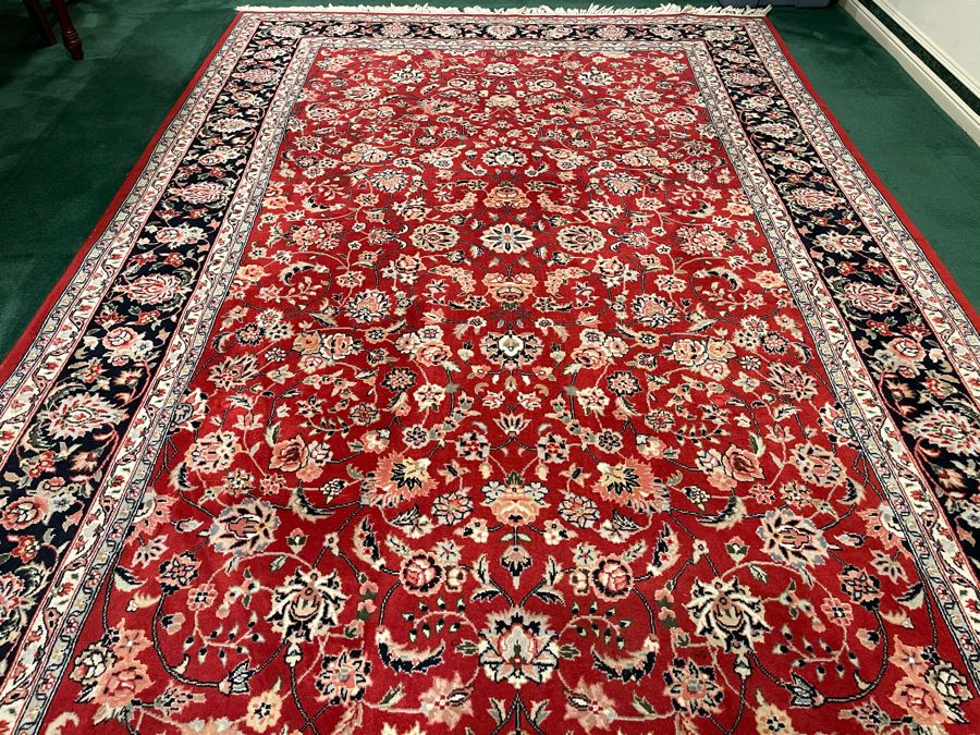 Vintage Hand Knotted Wool Persian Area Rug Apx 200 Knots Per Sq In - 68'W X 106'L [Photo 7]