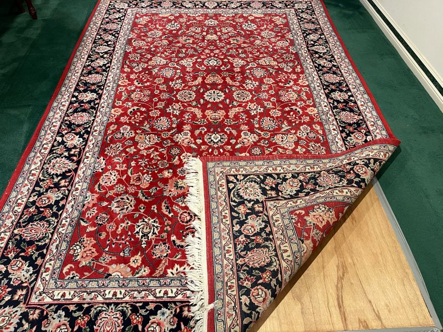 Vintage Hand Knotted Wool Persian Area Rug Apx 200 Knots Per Sq In - 68'W X 106'L [Photo 11]