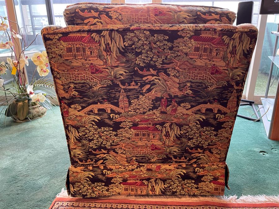 Vintage Newly Reupholstered Armchair (Matches Wingback Chairs) 28W X 29D X 30H [Photo 5]