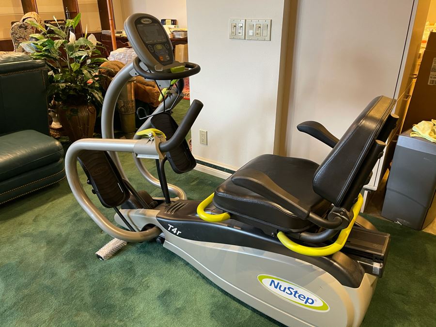 Rarely Used NuStep T4r Recumbent Cross Trainer Bike With Optional Upper