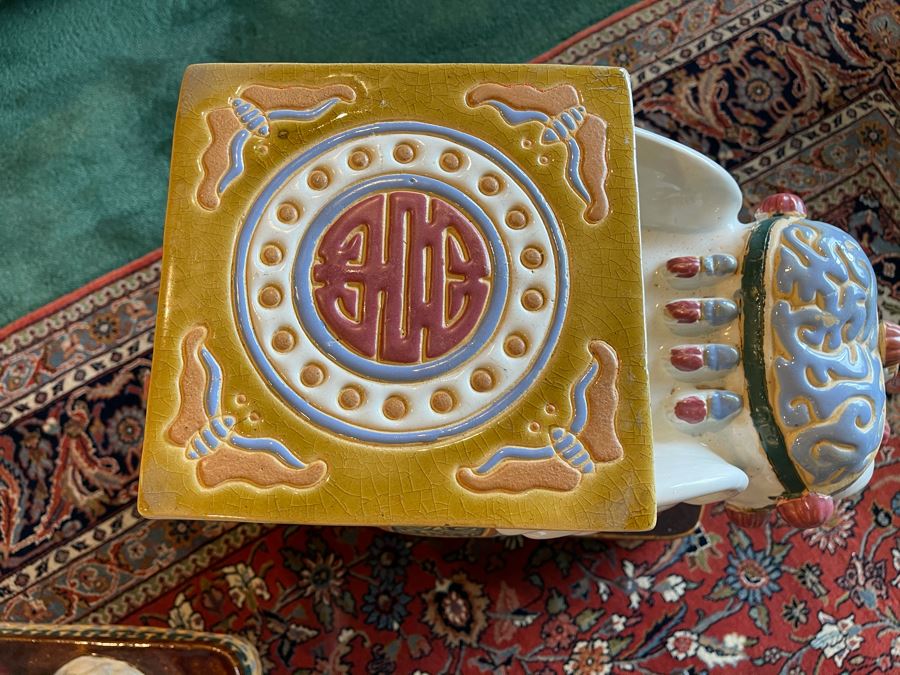 Pair Of Vintage Elephant Garden Stools 20W X 9D X 23H [Photo 5]