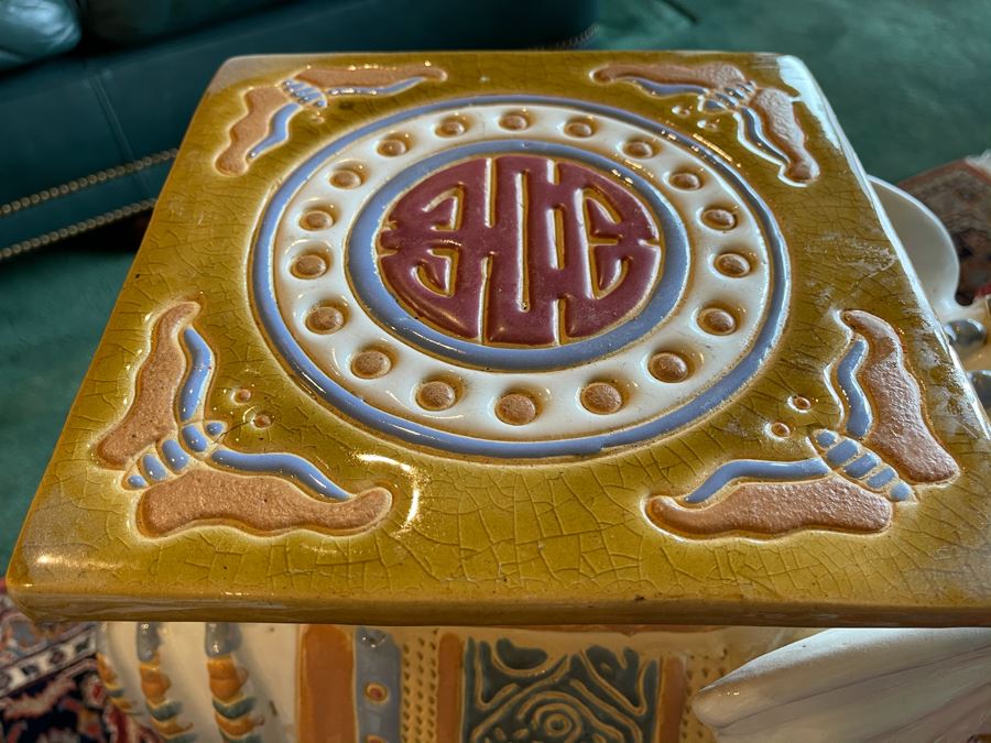 Pair Of Vintage Elephant Garden Stools 20W X 9D X 23H [Photo 6]
