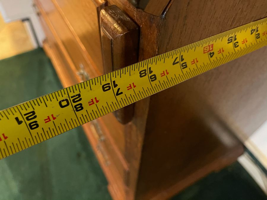 Vintage Wooden Secretary Desk 36W X 19D X 77H [Photo 10]