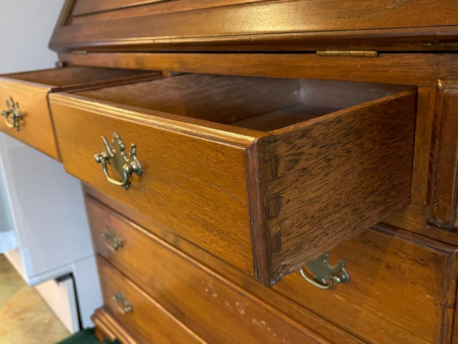 Vintage Wooden Secretary Desk 36W X 19D X 77H [Photo 6]