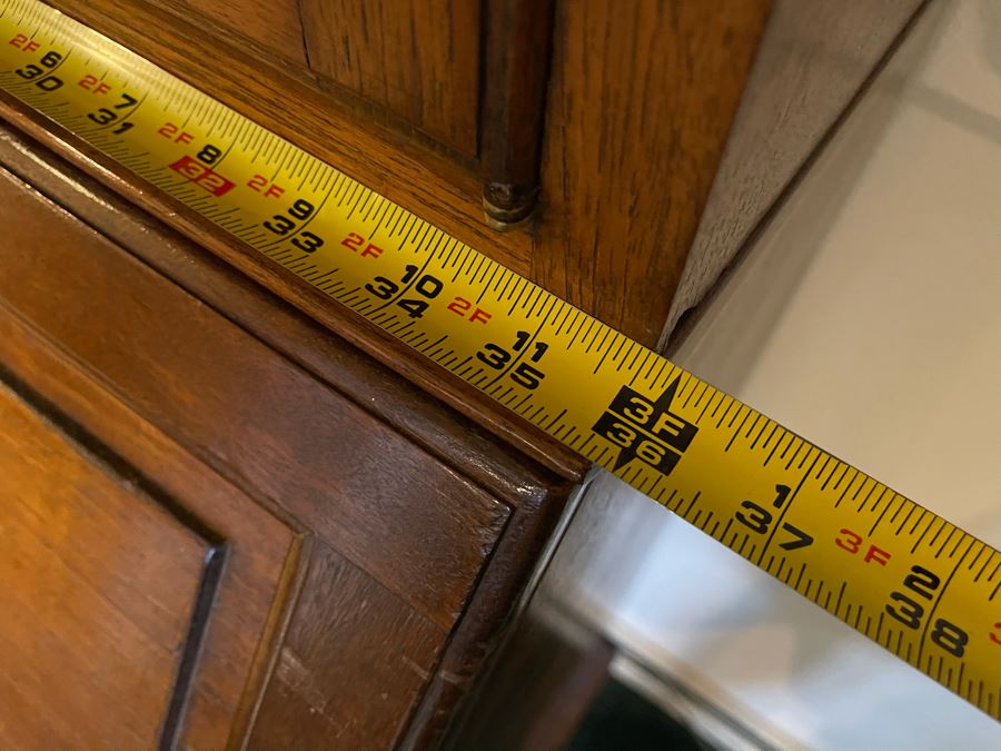 Vintage Wooden Secretary Desk 36W X 19D X 77H [Photo 9]