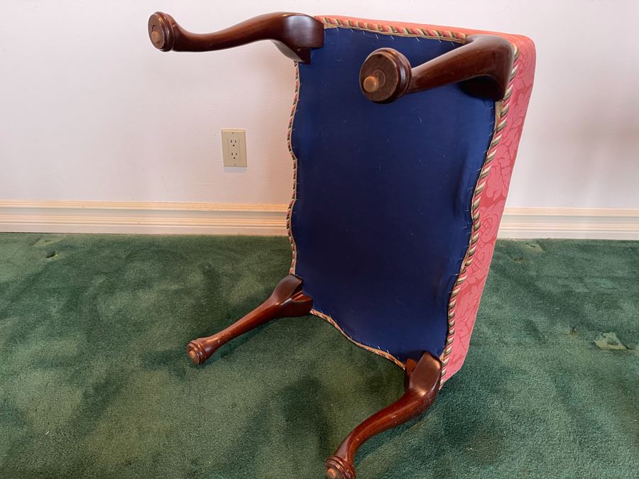 Vintage Queen Anne Upholstered Stool 26W X 18D X 16H [Photo 9]