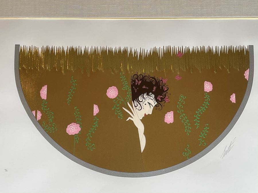 Erte Hand Signed Limited Edition Serigraph Nicely Framed 170 Of 300 (Romain de Tirtoff) 1987 34.5 X 22.5 [Photo 3]