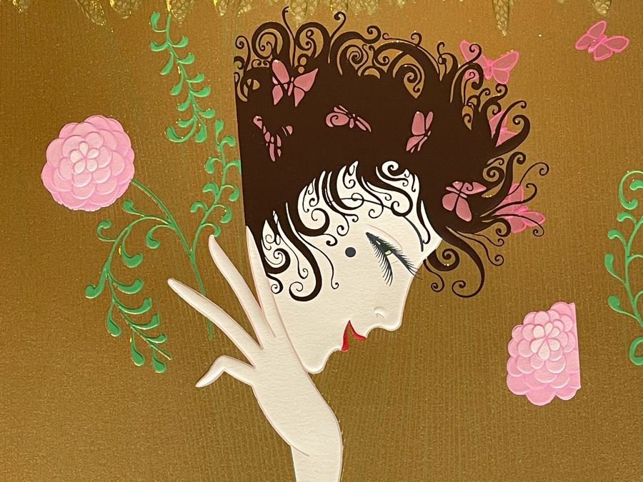 Erte Hand Signed Limited Edition Serigraph Nicely Framed 170 Of 300 (Romain de Tirtoff) 1987 34.5 X 22.5 [Photo 8]