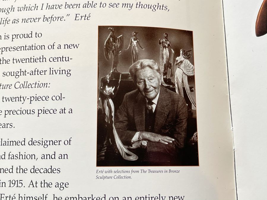 Erte Hand Signed Limited Edition Serigraph Nicely Framed 170 Of 300 (Romain de Tirtoff) 1987 34.5 X 22.5 [Photo 14]