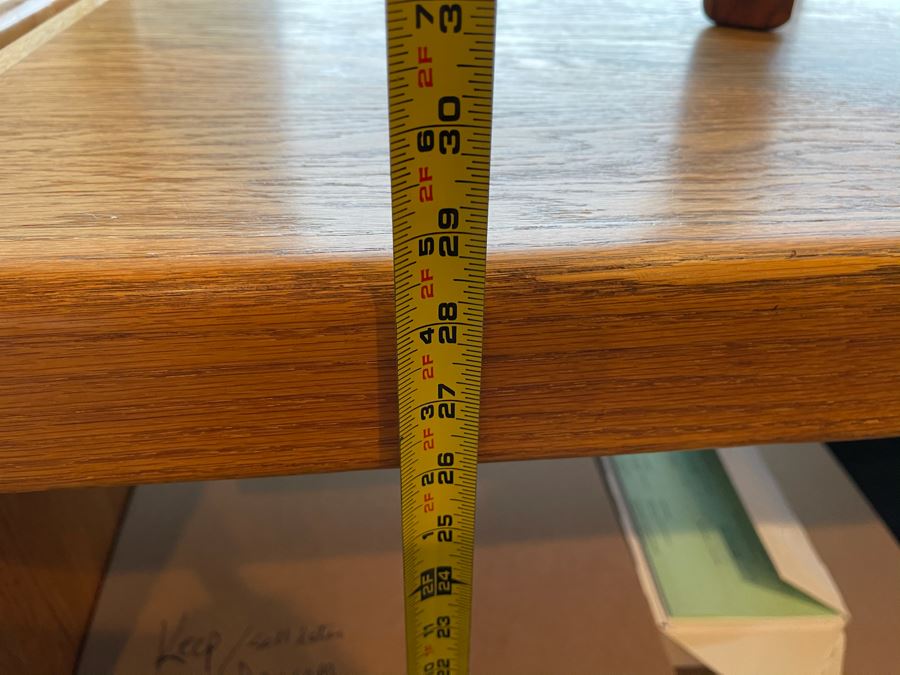 Lou Hodges For California Design Group Stained Oak Desk With Lou Hodges Desk Chair 66W X 32D X 29H [Photo 19]