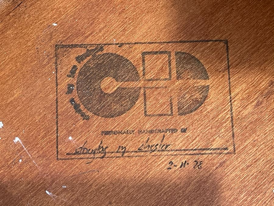 Lou Hodges For California Design Group Stained Oak Desk With Lou Hodges Desk Chair 66W X 32D X 29H [Photo 9]