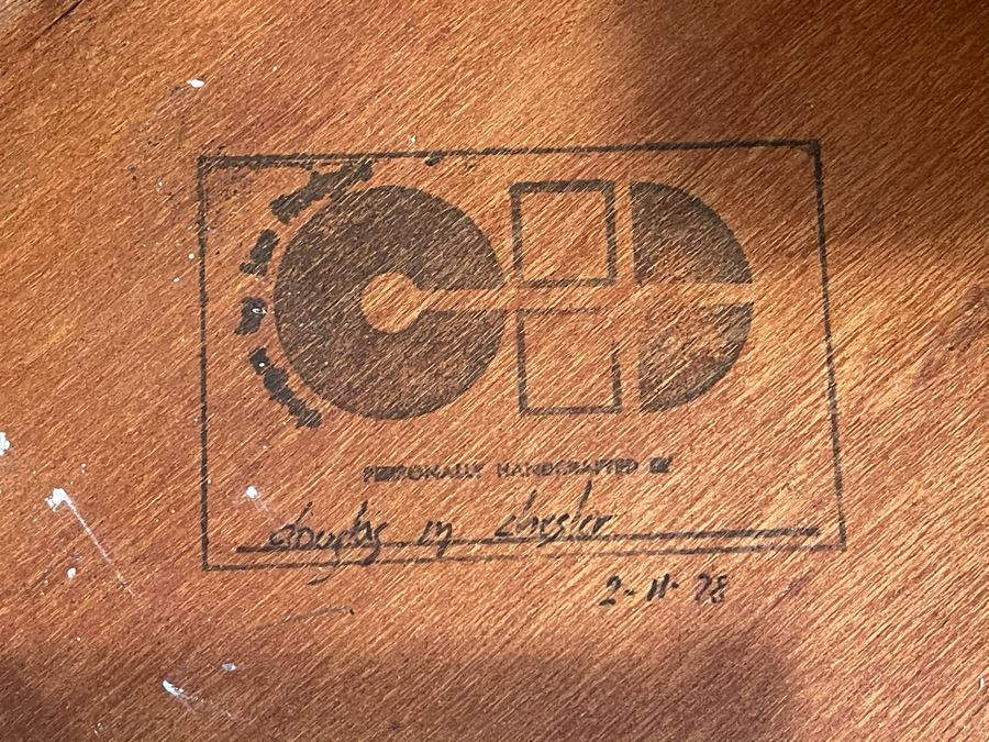 Lou Hodges For California Design Group Stained Oak Desk With Lou Hodges Desk Chair 66W X 32D X 29H [Photo 8]