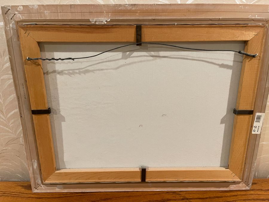 Original Unsigned Ocean Seascape Painting Framed 24 X 18 [Photo 8]