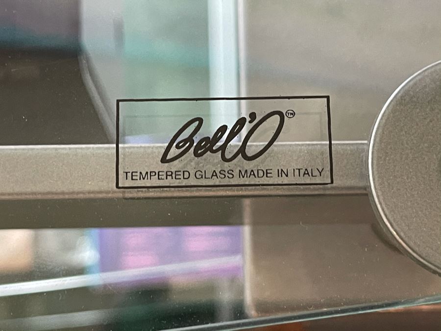 Bell'O Italian Metal And Glass TV Entertainment Stand 45W X 23D X 28H [Photo 4]