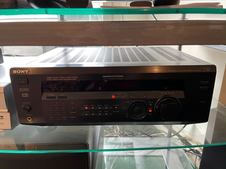 SONY Digital Cinema Sound Audio/Video FMAM Stereo Receiver Model STRDE835