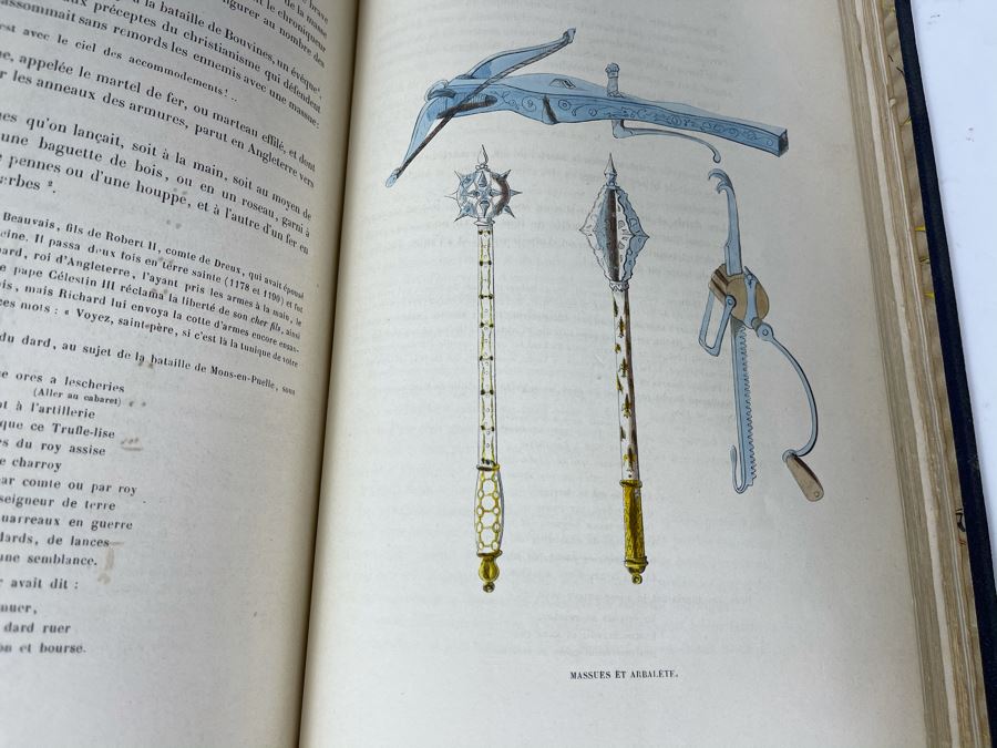 Antique 1847 First Volume Book: Costume Du Moyen Age: D'Apres Les Manuscripts Bruxelles With Color Plates 7 X 11 - See Photos [Photo 26]